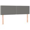 vidaXL Sommier &agrave; lattes de lit et matelas et LED Gris fonc&eacute; 140x190 cm