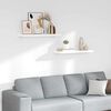 vidaXL &Eacute;tag&egrave;re murale flottante 2 pcs Blanc brillant 80x23,5x3,8cm MDF