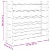 vidaXL Casier &agrave; bouteilles pour 36 bouteilles Dor&eacute; M&eacute;tal