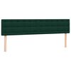 vidaXL Sommier &agrave; lattes de lit et matelas vert fonc&eacute; 180x210cm velours