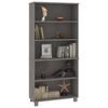 vidaXL Buffet HAMAR Bois massif de pin Gris clair