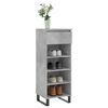 vidaXL Armoire à chaussures Gris béton 40x36x105 cm Bois d'ingénierie