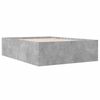 vidaXL Cadre de lit sans matelas gris b&eacute;ton 120x190 cm