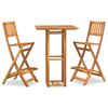 vidaXL Ensemble de bar d'ext&eacute;rieur 3 pcs Bois d'acacia massif