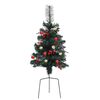 vidaXL Arbre de No&euml;l artificiel pr&eacute;-&eacute;clair&eacute; d'all&eacute;e 2 pcs 76 cm PVC