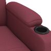 vidaXL Fauteuil inclinable Rouge bordeaux Tissu