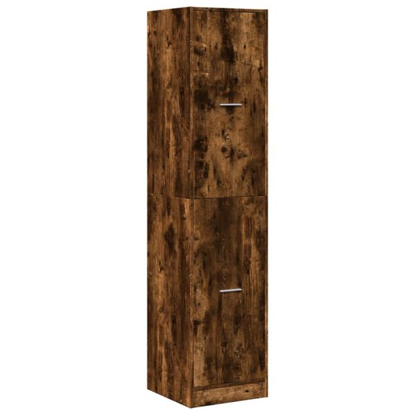 vidaXL Armoire d'apothicaire ch&ecirc;ne fum&eacute; 40x41x174,5 cm bois ing&eacute;nierie