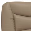 vidaXL Coussin de t&ecirc;te de lit Hvar cappuccino 120 cm similicuir