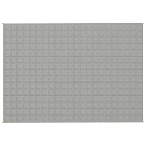 vidaXL Couverture lestée Gris 155x220 cm 7 kg Tissu