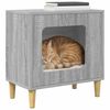 vidaXL Maison pour chat Gris Sonoma 51 x 30 x 52 cm Bois d'ing&eacute;nierie