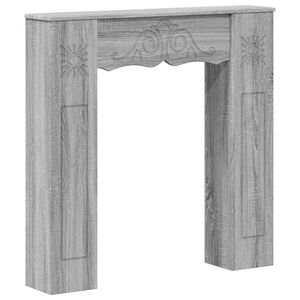 vidaXL Cadre de chemin&eacute;e Sonoma gris 102 x 20 x 102 cm