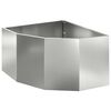 vidaXL Jardini&egrave;re d'Angle Argent&eacute; 60 x 60 x 35 cm Acier galvanis&eacute;