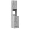 vidaXL Armoire de cuisine sonoma gris 35x50x180 cm bois d&rsquo;ing&eacute;nierie