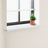 vidaXL Appui de fen&ecirc;tre Blanc 100 x 35 x 4,5 cm PVC