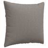 vidaXL Coussins de canap&eacute; 2 pcs Taupe 50 x 50 cm tissu