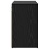 vidaXL Cabinet &agrave; chaussures avec &eacute;tag&egrave;re Ch&ecirc;ne noir 77,5 x 30 x 51 cm