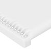 vidaXL Sommier &agrave; lattes de lit avec matelas Blanc 90x200 cm Similicuir