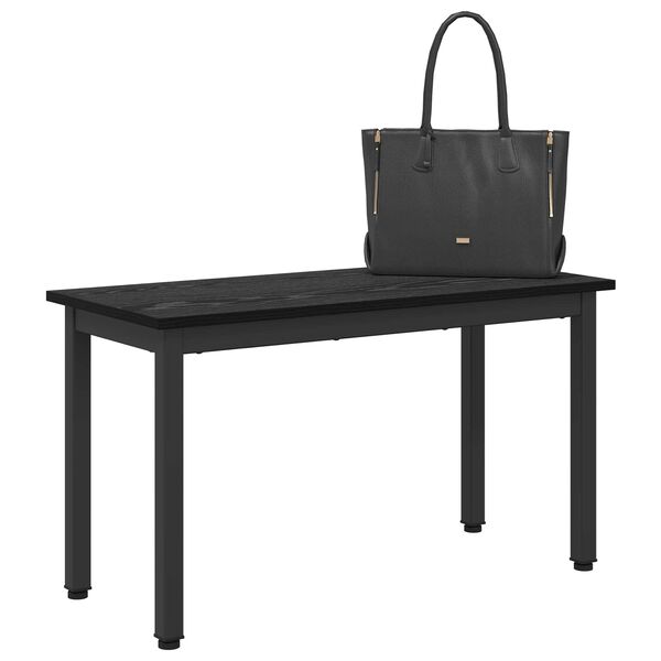 vidaXL banc Ch&ecirc;ne noir 80 x 35 x 45 cm Bois d'ing&eacute;nierie