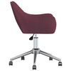 vidaXL Chaise pivotante de salle &agrave; manger Violet Tissu