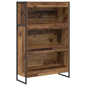 vidaXL Biblioth&egrave;que 80 x 30 x 121 cm Bois d'ing&eacute;nierie Bois Ancien