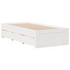 vidaXL Lit bibliothèque sans matelas blanc 75x190cm bois de pin massif