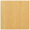 vidaXL Dessus de table 80x80x2,5 cm bambou