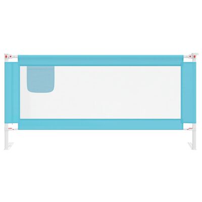 vidaXL Barrière de sécurité de lit d'enfant Bleu 190x25 cm Tissu