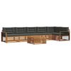 vidaXL Ensemble de canap&eacute;s d'ext&eacute;rieur 7 pcs Naturel et Anthracite