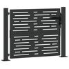 vidaXL Porte de Jardin Noir 100 x 100 cm Acier enduit de poudre