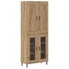 vidaXL Haut Armoire 2 pcs Ch&ecirc;ne artisanal 69,5 x 34 x 180 cm