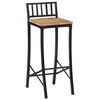 vidaXL Chaises de bar lot de 4 bois de manguier massif brut