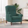 vidaXL fauteuil Vert foncé 76 x 94 x 102 cm Velours