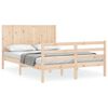 vidaXL Cadre de lit sans matelas bois massif