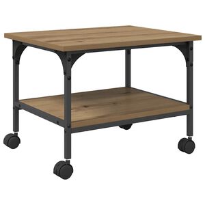 vidaXL Support d'imprimante Chêne artisanal 50 x 40 x 38 cm