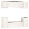 vidaXL Meubles TV 6 pcs Blanc Bois massif de pin