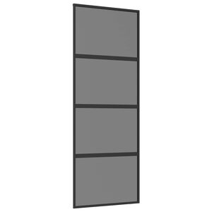 vidaXL Porte coulissante 76 x 205 cm Verre tremp&eacute; et aluminium