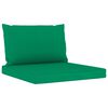 vidaXL Salon de jardin 8 pcs avec coussins vert