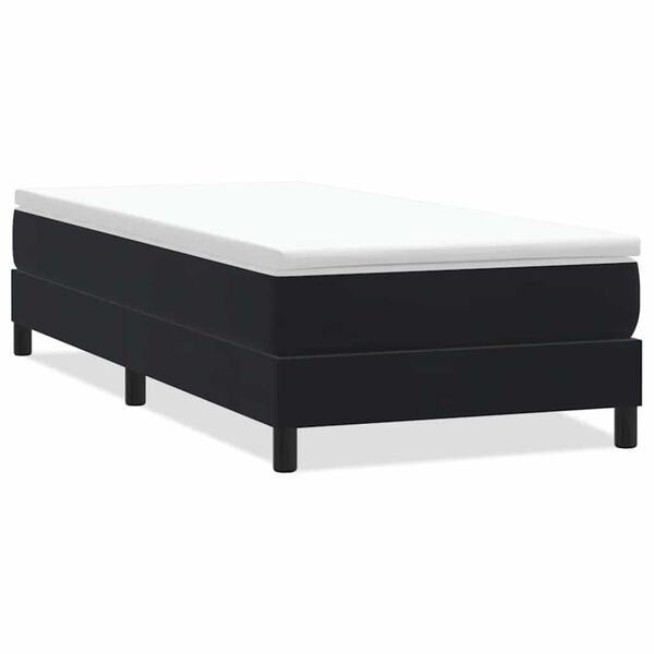 vidaXL Sommier &agrave; lattes de lit sans matelas noir 90x210 cm velours