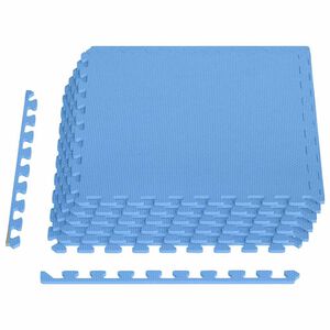 vidaXL Tapis de sol 6 pcs 2,16 ㎡ EVA Mousse Bleu