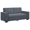 vidaXL Canap&eacute; 2 places gris fonc&eacute; 180 x 78 x 84 cm velours