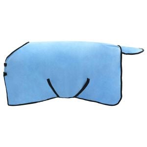 vidaXL Couverture &Eacute;quine Aqua Complet 75 cm Fleece en polyester
