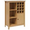 vidaXL Cabinet &agrave; vin HILL Marron miel 79.5 x 40 x 107.5 cm