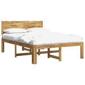 vidaXL Cadre de lit double avec t&ecirc;te de lit ROSTOCK Blanc 120 x 200 cm