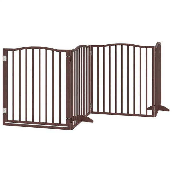 vidaXL Barri&egrave;re pour chien porte pliable 10 panneaux bois de peuplier