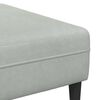 vidaXL Canap&eacute; avec coussin 3 pcs Gris clair Velours