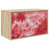 vidaXL Meuble TV mural AACHEN 69 x 33 x 40 cm Ch&ecirc;ne Sonoma