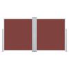 vidaXL Auvent latéral rétractable Marron 100 x 600 cm