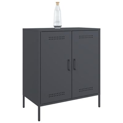 vidaXL Buffet anthracite 68x39x79 cm acier