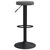 vidaXL Tabourets de bar lot de 2 gris foncé velours