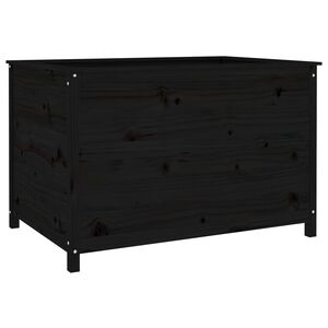 vidaXL Lit sur&eacute;lev&eacute; de jardin noir 119,5x82,5x78 cm bois de pin massif